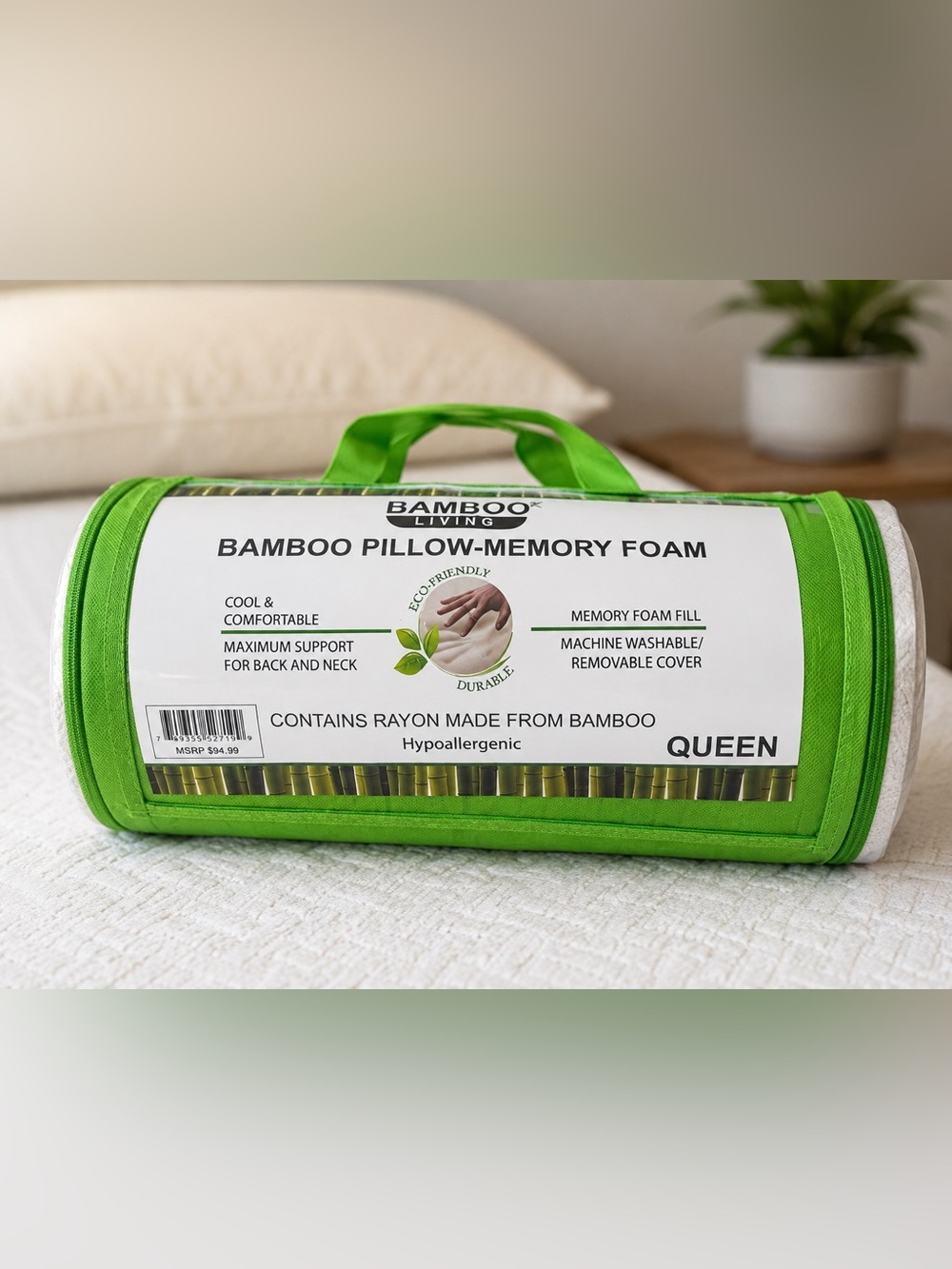 Green Memory Foam Pillow‎
